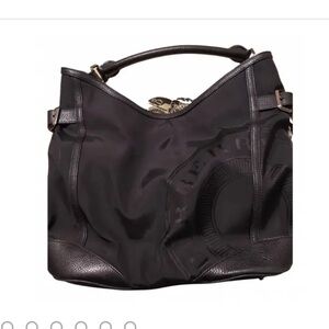 Black Leather Burberry bag